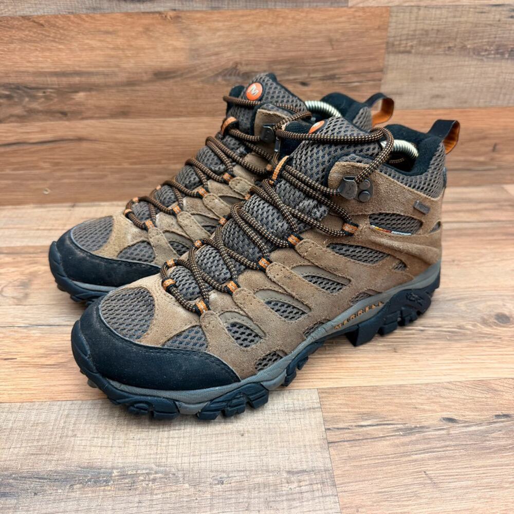 Merrell Moab 3 Hiking Boots Men's 7.5US 7UK Earth Mid Waterproof Camping